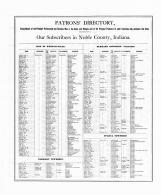 Patrons' Directory 1, Noble County 1874